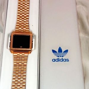 Rose gold Adidas watch